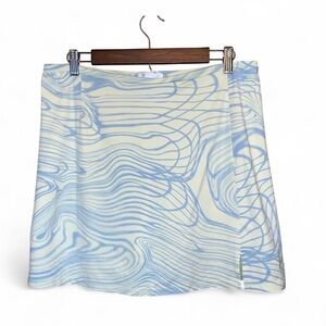 Nike Golf Dri-Fit Skort Yellow and Blue Marble Y2K Medium Women’s